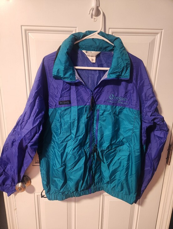 Columbia Other - Vintage Columbia Unisex Lightweight Packable Jacket Size Large Rain Jacket